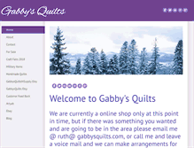 Tablet Screenshot of gabbysquilts.com